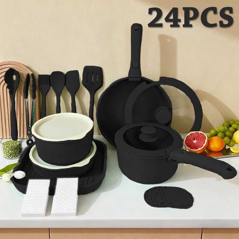 CeramiFlex™ 17-Pc Detachable Cookware Set