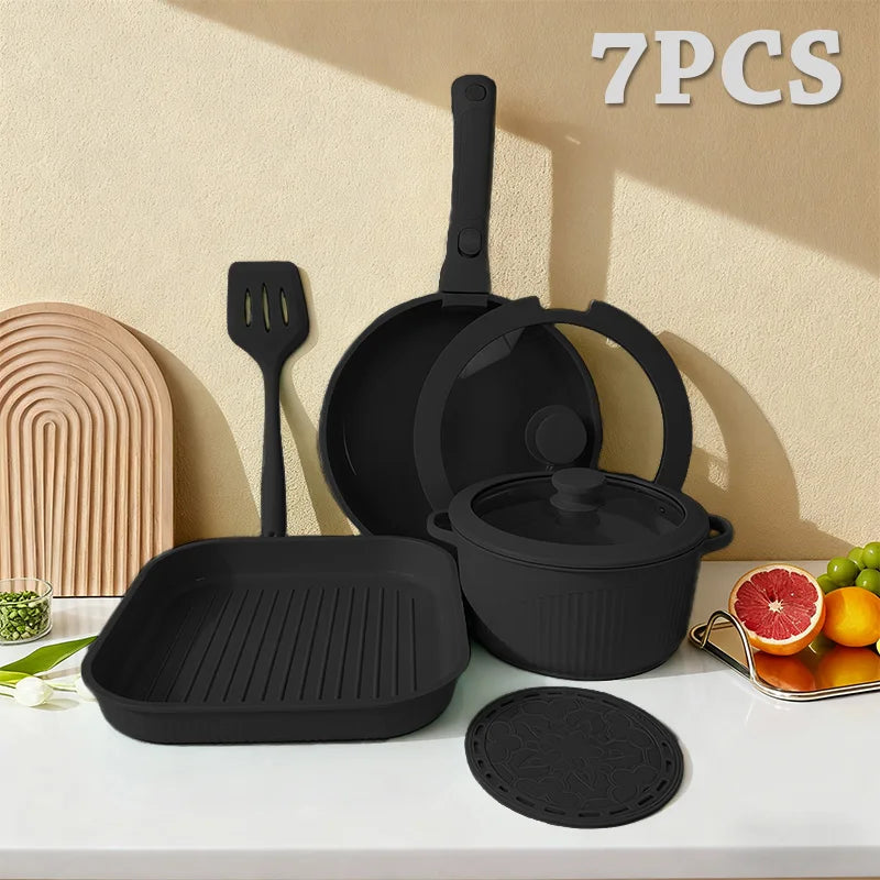 CeramiFlex™ 17-Pc Detachable Cookware Set