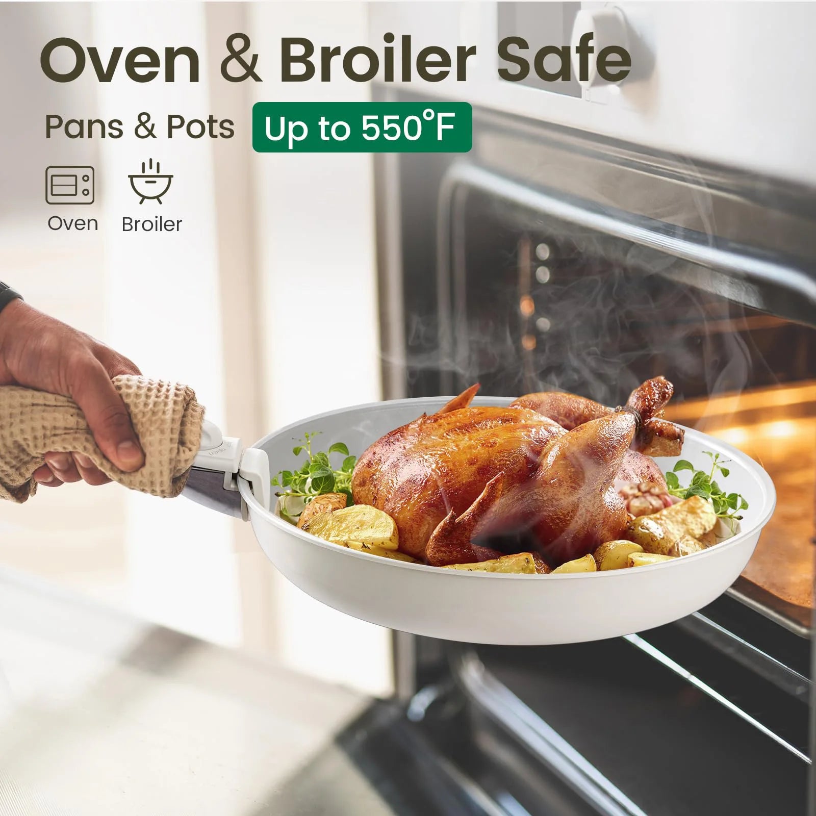 CeramiFlex™ 17-Pc Detachable Cookware Set